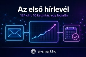 Az első hírlevél eredménye: 124 cím, 10 kattintás, egy foglalás